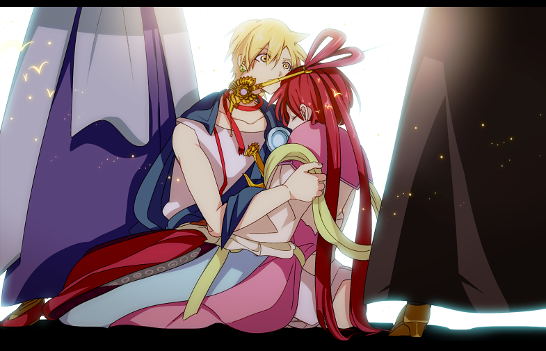 alibaba saluja, ren kougyoku, and sinbad (magi the labyrinth of magic) drawn by moccorinco
