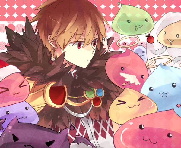 poring, sorcerer, angeling, drops, marin, and 3 more (ragnarok online) drawn by shibataya