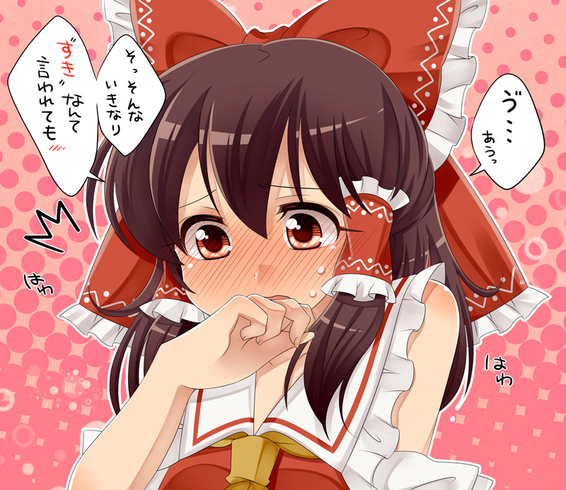 hakurei reimu (touhou) drawn by haruki_(colorful_macaron)