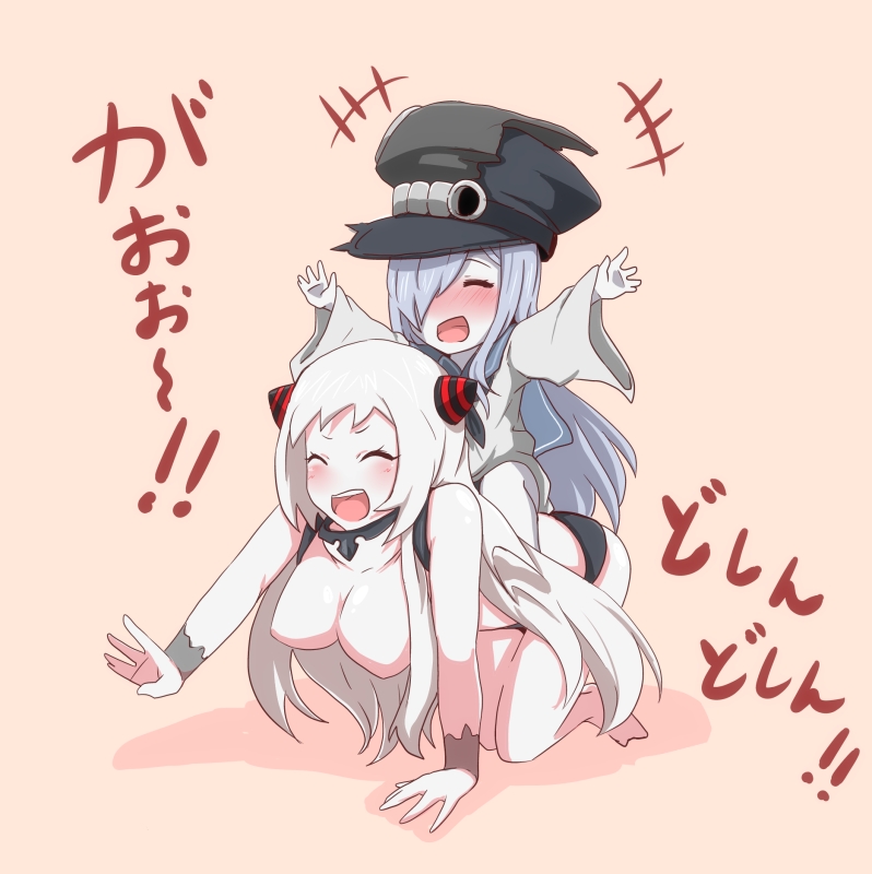 ta-class battleship and airfield princess (kantai collection) drawn by i_b_b_e