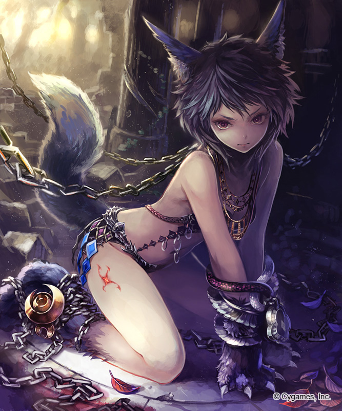 fenrir (shingeki no bahamut and 1 more) drawn by mayoko_(sisqo_5003)