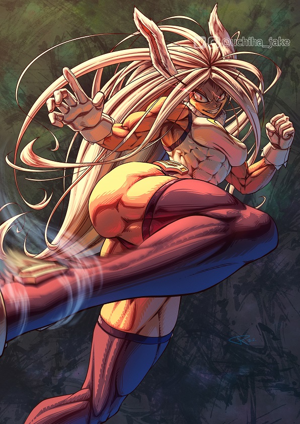 mirko (boku no hero academia) drawn by uchiha_jake