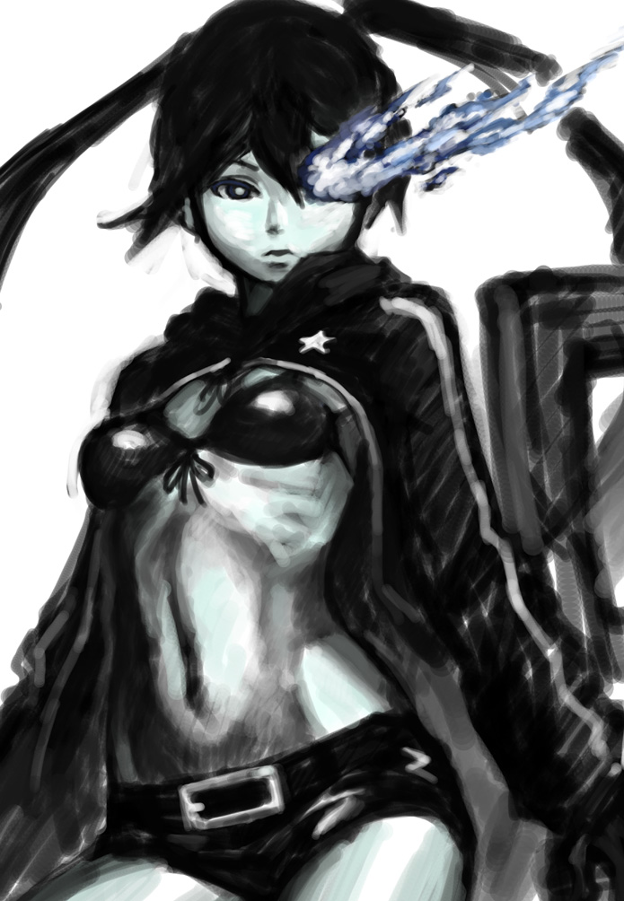 black rock shooter (black rock shooter) drawn by 66head