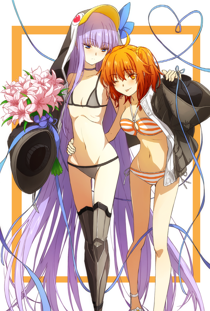 fujimaru ritsuka and meltryllis (fate and 1 more) drawn by oiun