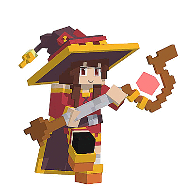 megumin (kono subarashii sekai ni shukufuku wo! and 1 more) drawn by wamudraws