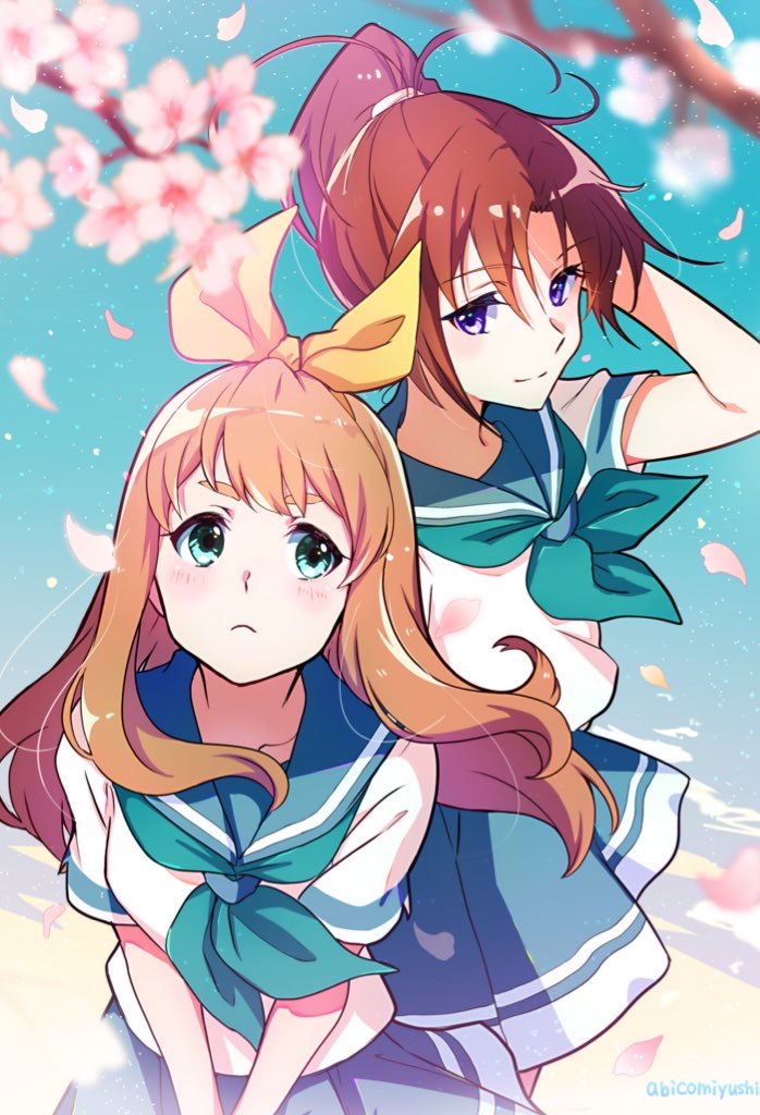 nakagawa natsuki and yoshikawa yuuko (hibike! euphonium) drawn by abicomiyushi