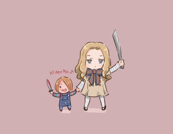 chucky and m3gan (child's play and 1 more) drawn by saiguchi_otoufu