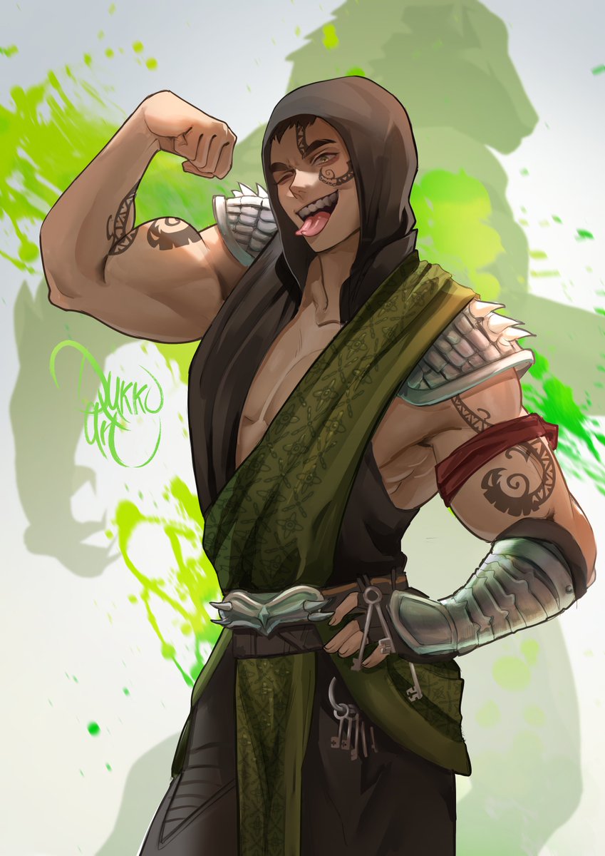 reptile (mortal kombat and 1 more) drawn by dukkoart