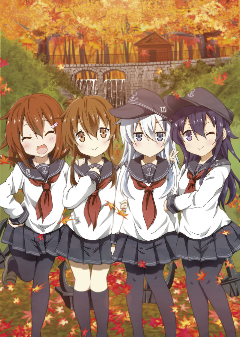 hibiki, inazuma, ikazuchi, and akatsuki (kantai collection) drawn by ragho_no_erika