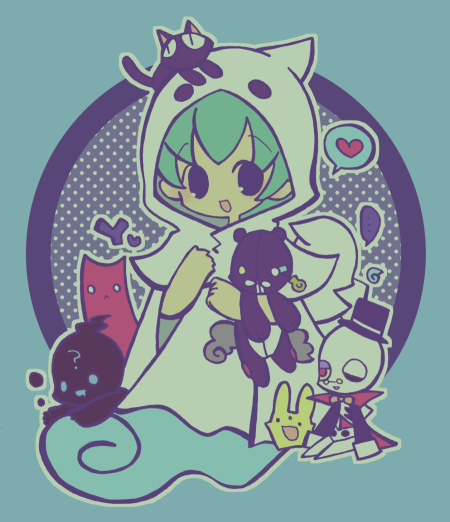 carbuncle, klug, ecolo, strange klug, yu, and 3 more (puyopuyo and 1 more) drawn by ramune_(ramu33)