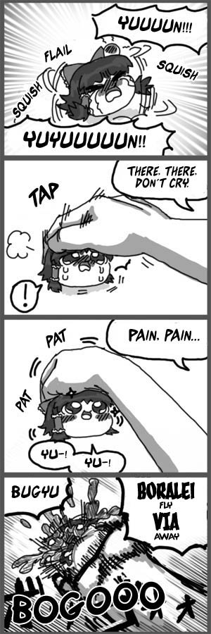 hakurei reimu and narancia ghirga (touhou and 2 more) drawn by clammbon