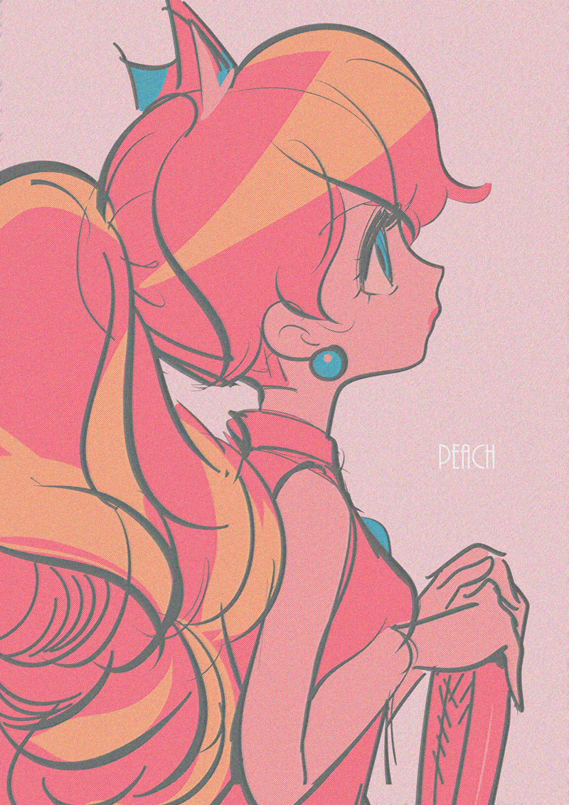 princess peach (mario and 1 more) drawn by sameyama_jiro