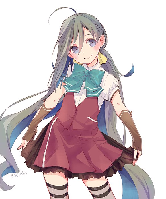 kiyoshimo, yuugumo, and yuugumo kai ni (kantai collection) drawn by colis