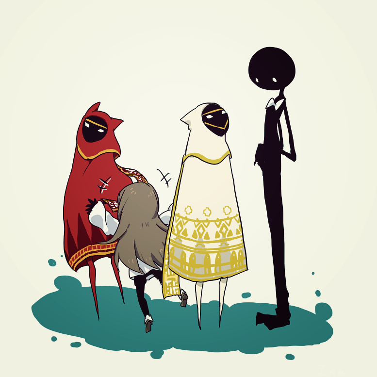 alice, deemo, and traveler (deemo and 1 more) drawn by ina_(sldasl)