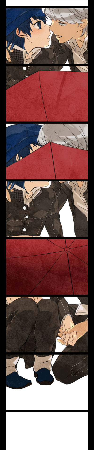 narukami yu and shirogane naoto (persona and 1 more) drawn by mihara_(081mhrs)