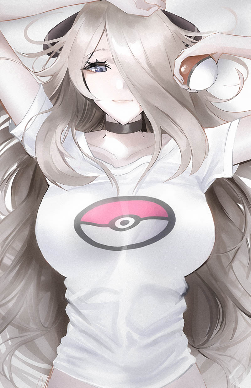 cynthia (pokemon and 1 more) drawn by tommy_(kingdukeee)