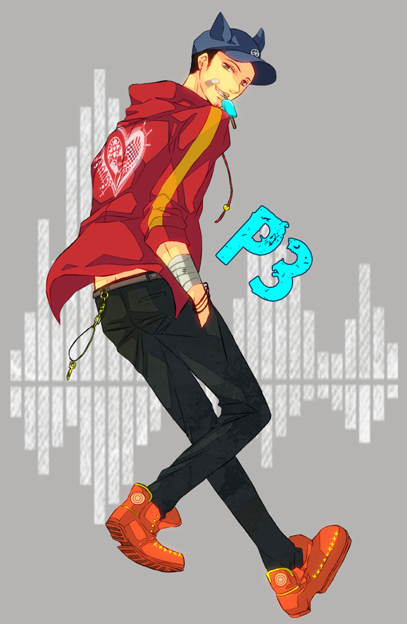 iori junpei (persona and 1 more) drawn by nishi_juuji