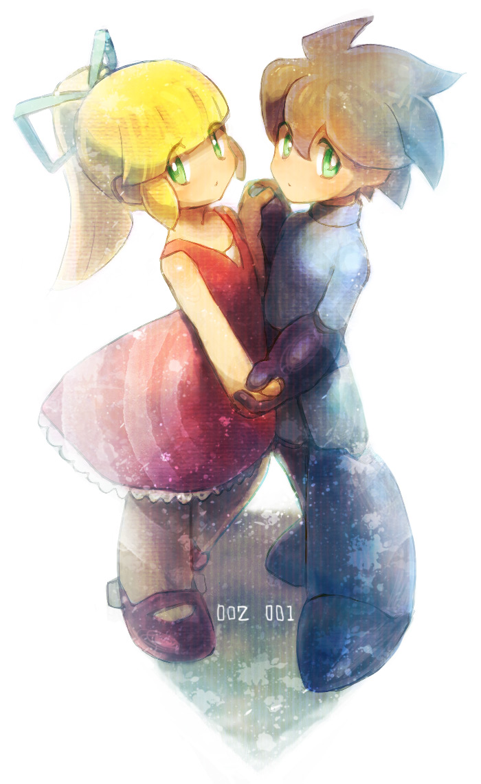 roll and mega man (mega man) drawn by t-tom