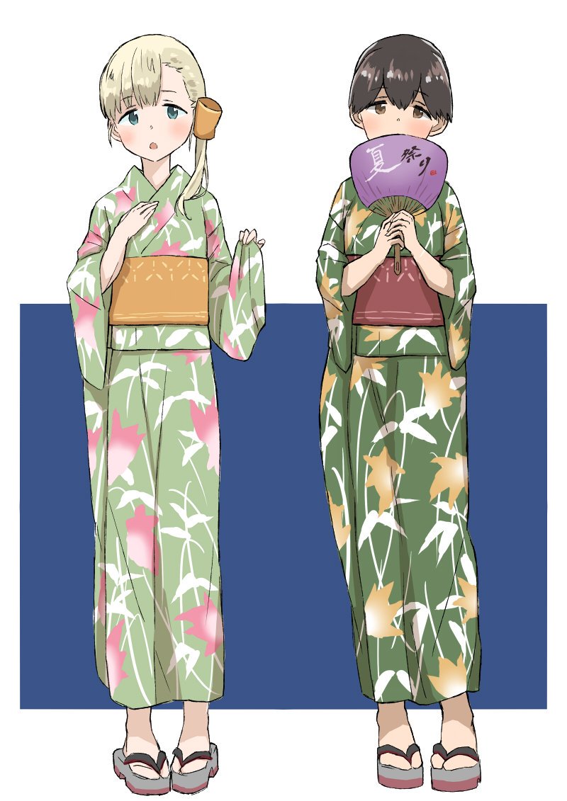 kasuga maru and shin'you (kantai collection) drawn by matsutani