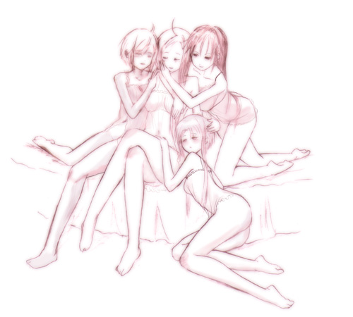 mizunashi akari, alicia florence, akira ferrari, and athena glory (aria)
