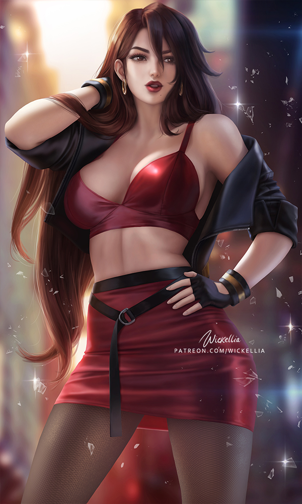 blaze fielding (streets of rage and 1 more) drawn by wickellia