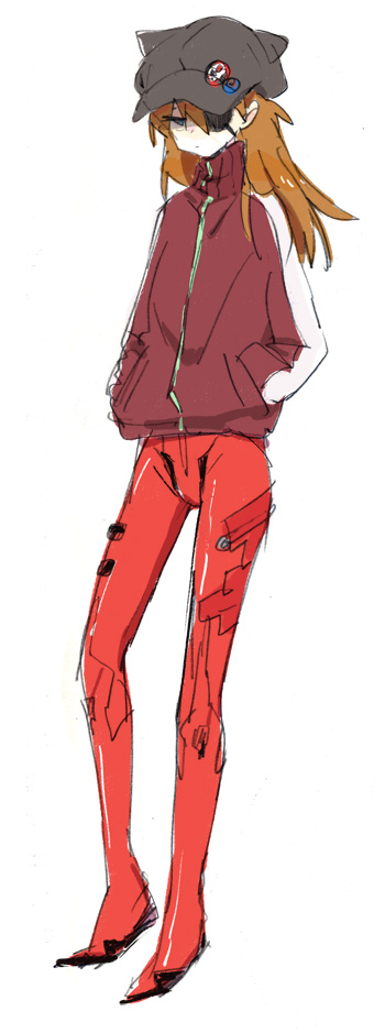 souryuu asuka langley (neon genesis evangelion and 2 more) drawn by mokeo