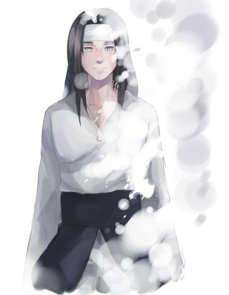 hyuuga neji (naruto and 1 more) drawn by warable