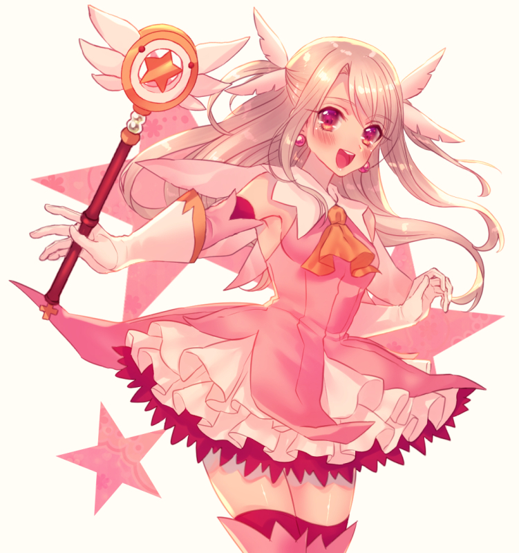 illyasviel von einzbern, prisma illya, and magical ruby (fate and 1 more) drawn by moe_(hamhamham)