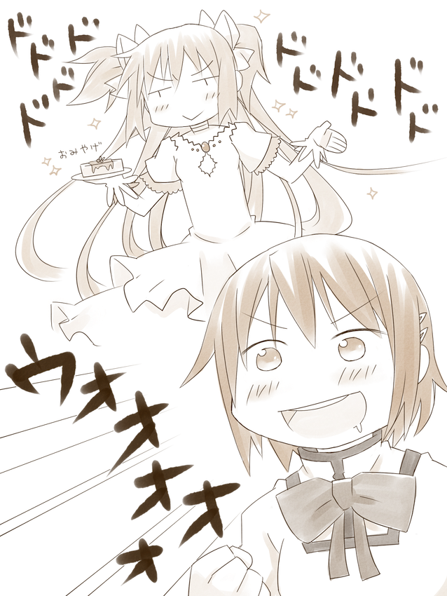 kaname madoka, miki sayaka, and ultimate madoka (mahou shoujo madoka magica) drawn by tori_(torashimaneko)