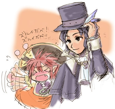 frederic chopin and salsa (trusty bell) drawn by fuju