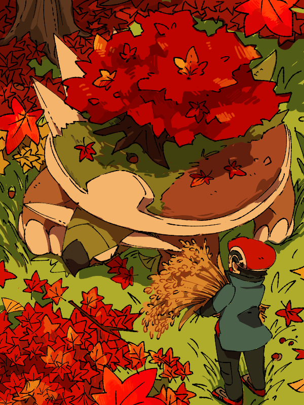 lucas and torterra (pokemon and 2 more) drawn by mashita._(mentaiko_omoti)