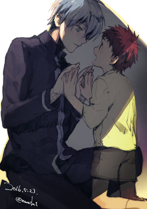 kuroko tetsuya and kagami taiga (kuroko no basuke) drawn by torisu