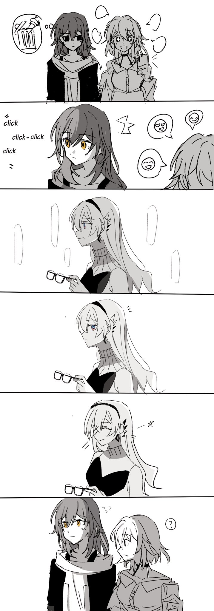 trailblazer, firefly, stelle, and march 7th (honkai and 1 more) drawn by beibc_eee
