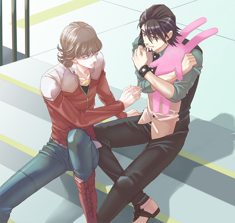 barnaby brooks jr. and kaburagi t. kotetsu (tiger & bunny) drawn by nnag14