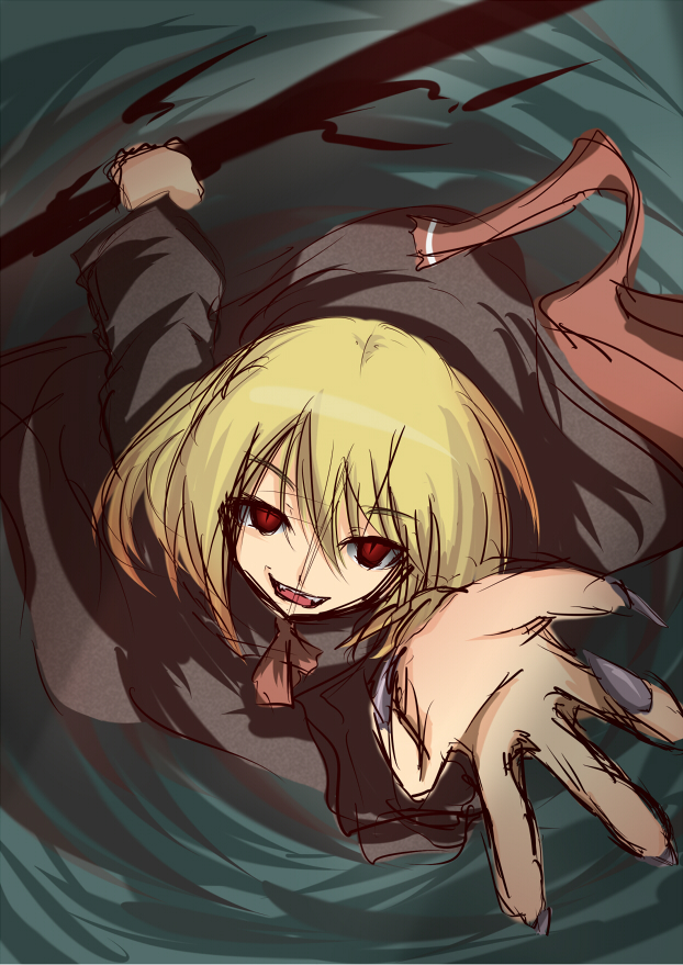 rumia and ex-rumia (touhou) drawn by bokunoryuugi