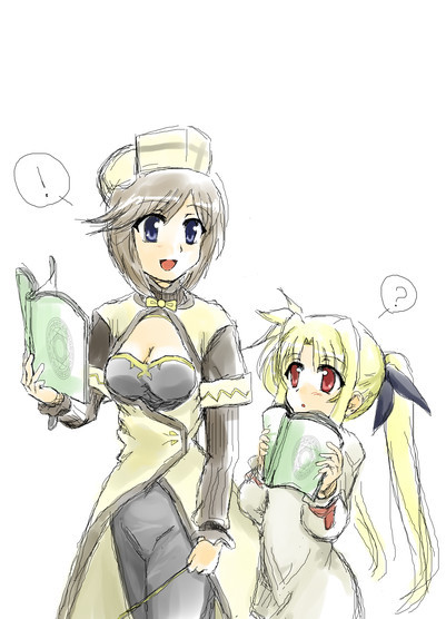 fate testarossa and rynith (lyrical nanoha and 3 more) drawn by sorairo_ai