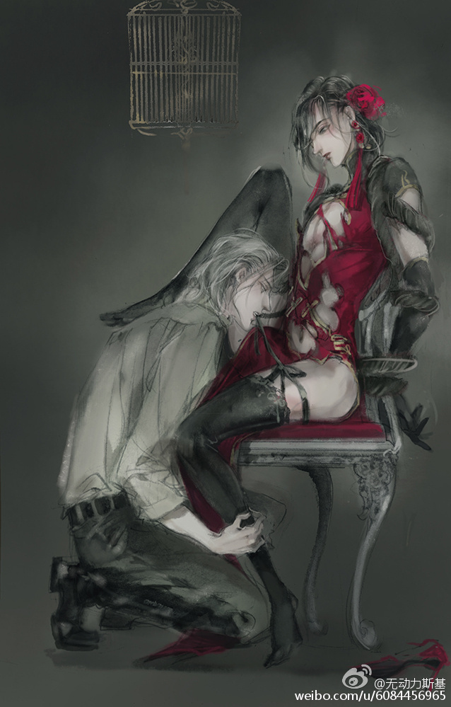 wei wuxian and lan wangji (modao zushi) drawn by kcllzas163