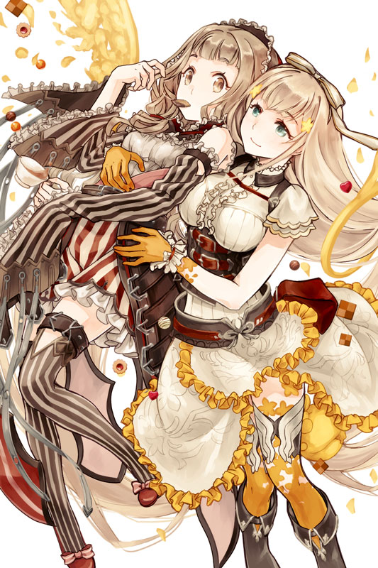 red riding hood and rapunzel (sinoalice) drawn by moo_alice_moo