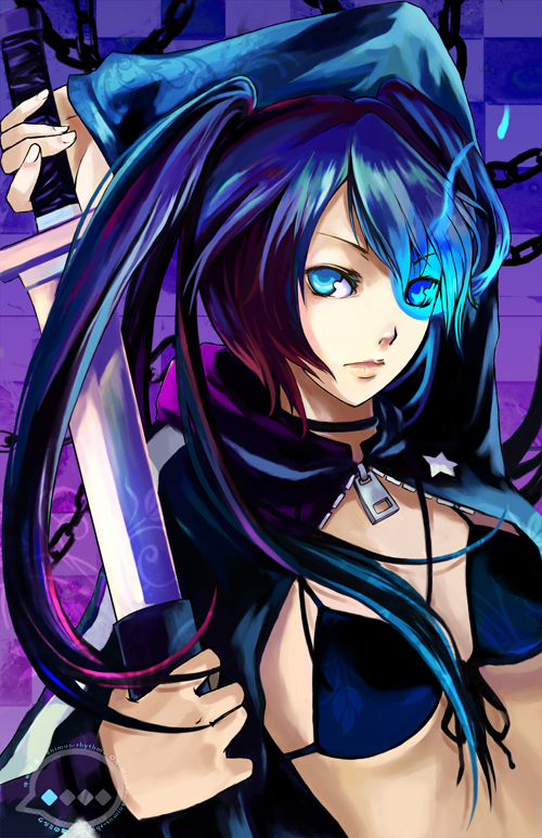 black rock shooter (black rock shooter) drawn by oxmiruku