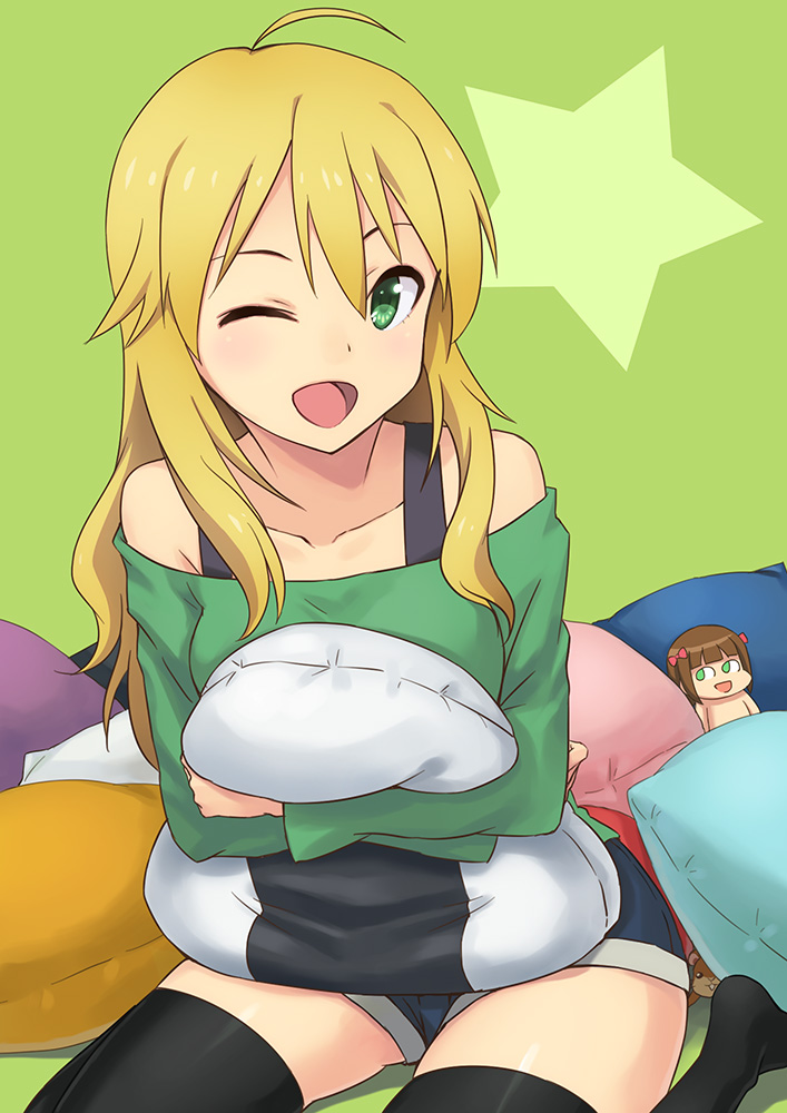 hoshii miki, amami haruka, and nonowa (idolmaster) drawn by hashi