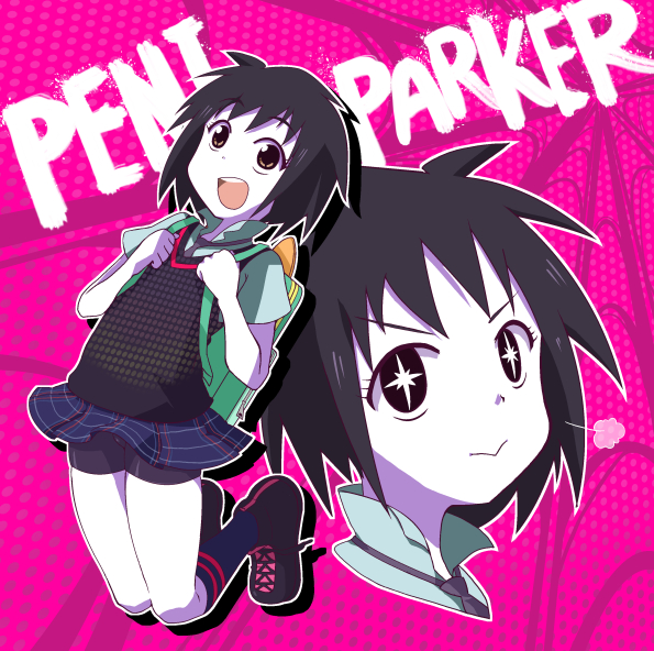 peni parker (marvel and 3 more) drawn by ki_(adotadot)