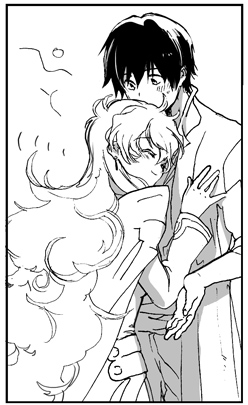 nia teppelin and simon (tengen toppa gurren lagann) drawn by kanke_(yonkuma)