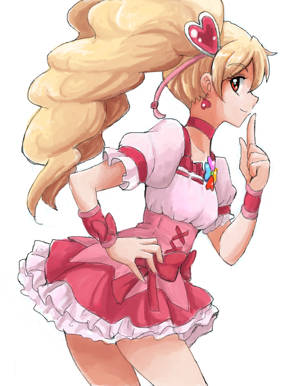 momozono love and cure peach (precure and 1 more) drawn by uraki