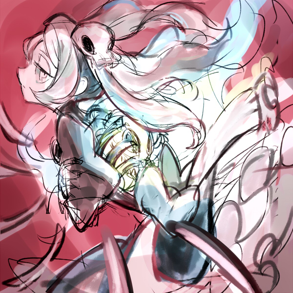 bloody marie and skull heart (skullgirls) drawn by notoro