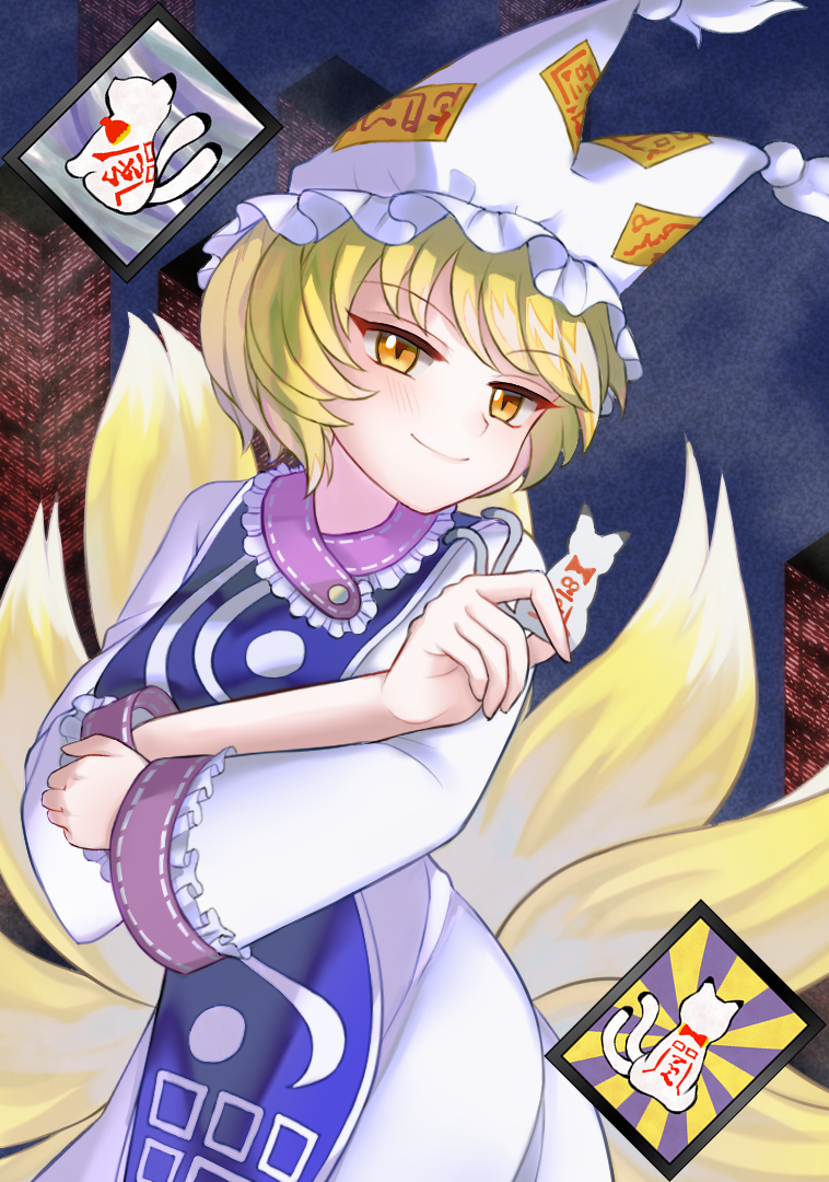 yakumo ran (touhou and 1 more) drawn by mirei_(miirei)