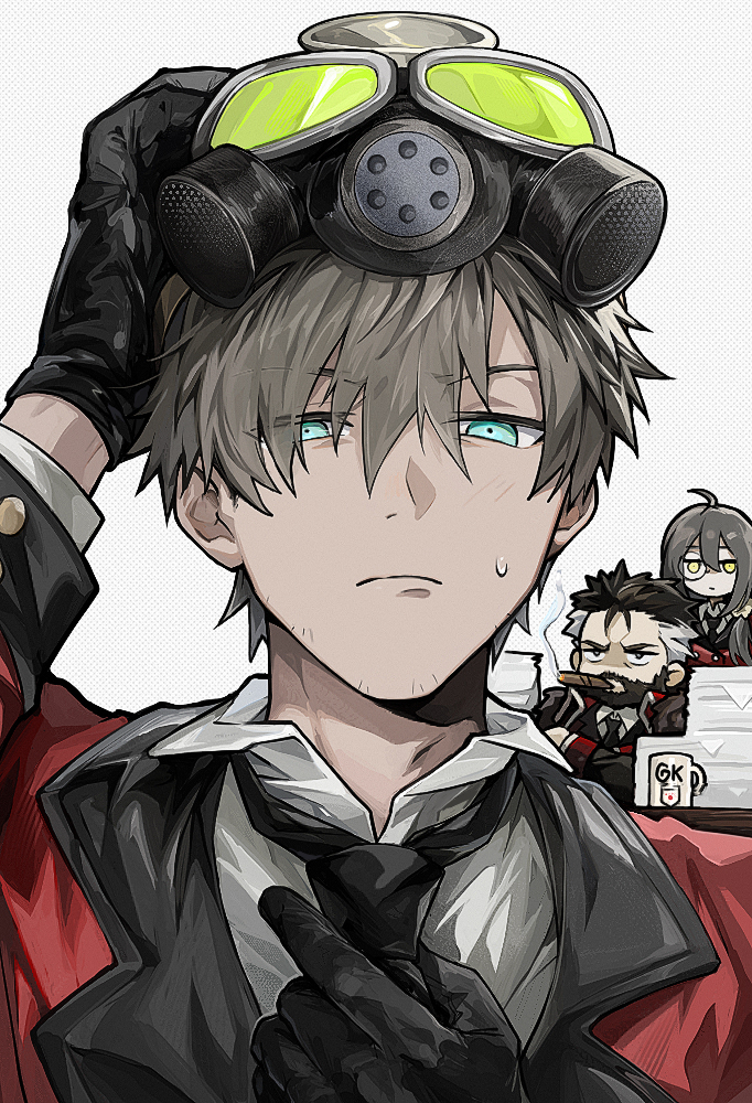 commander, helianthus, and berezovich kryuger (girls' frontline) drawn by honi_(ohohoni)