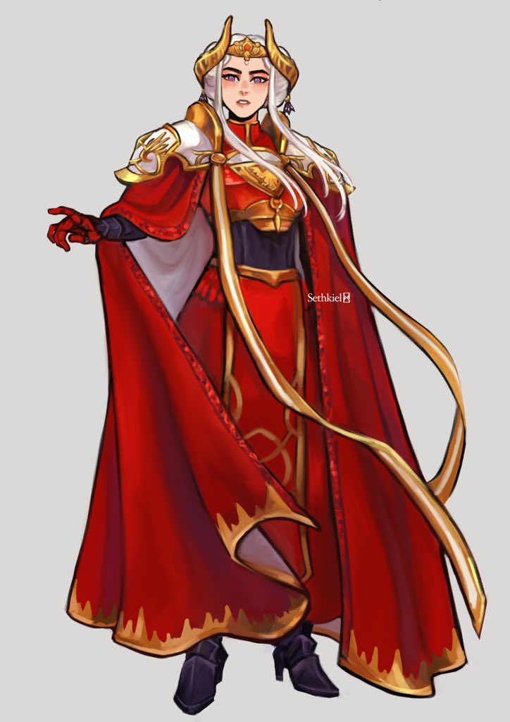 edelgard von hresvelg (fire emblem and 1 more) drawn by sethkiel