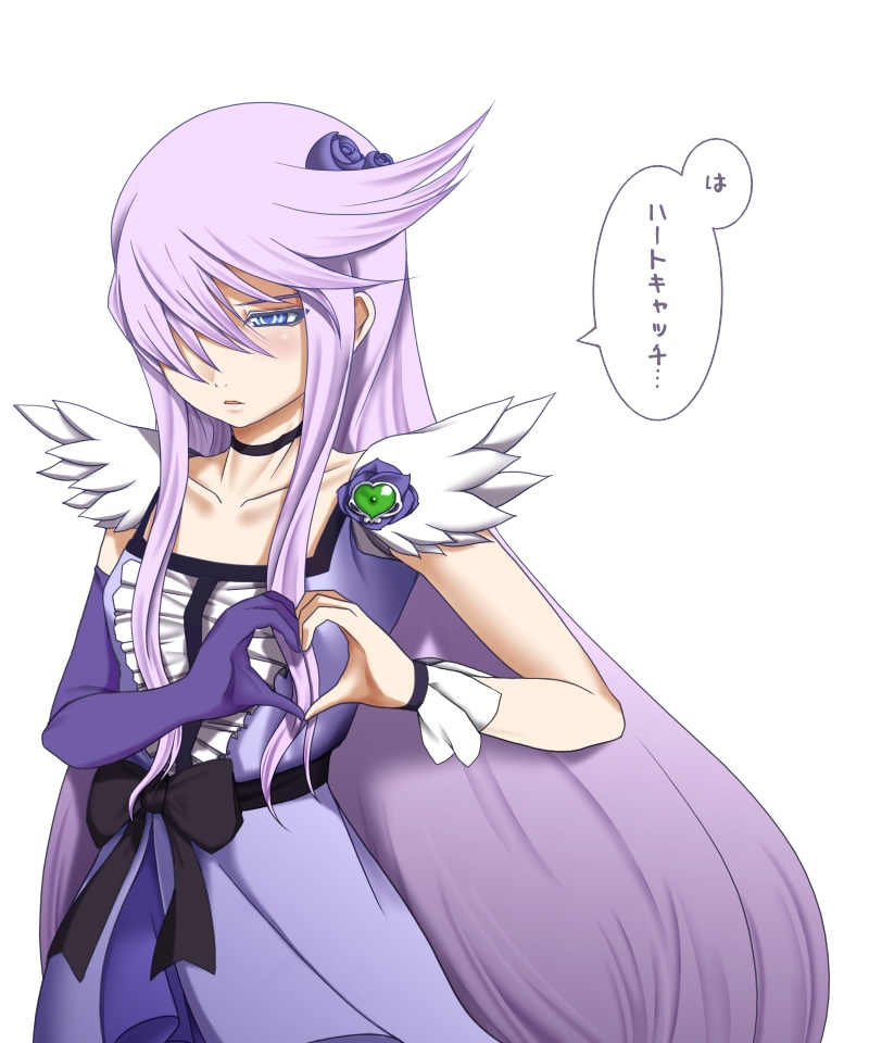 tsukikage yuri and cure moonlight (precure and 1 more) drawn by chemical-x
