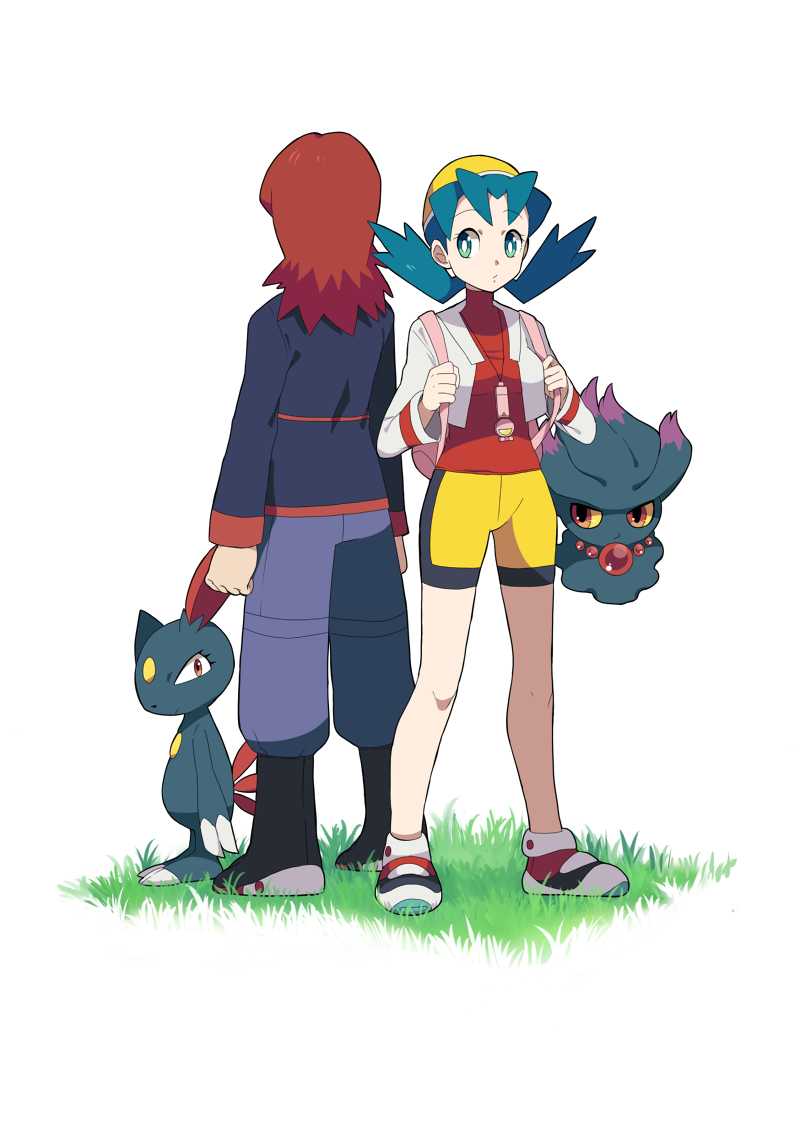 silver, kris, misdreavus, and sneasel (pokemon and 1 more) drawn by remotarou