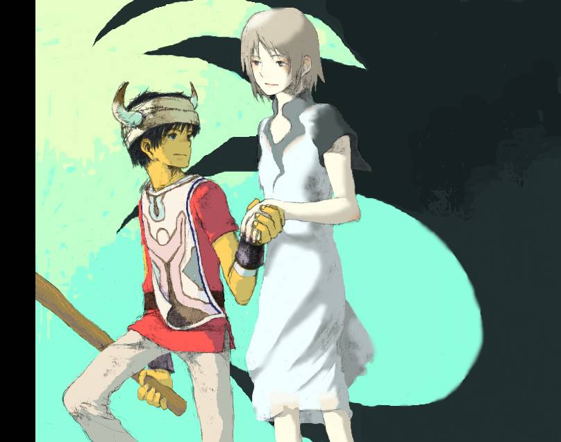 yorda and ico (ico) drawn by tsukuda_noriko